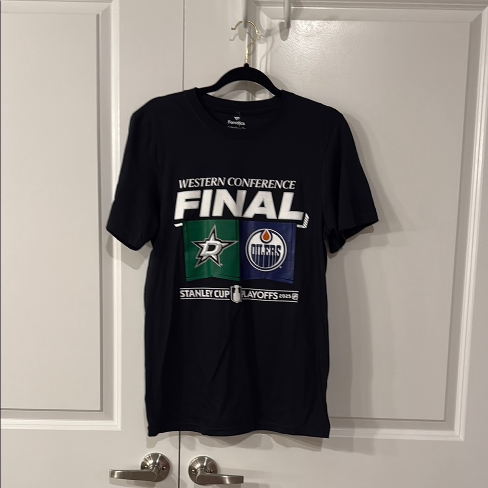 NWT Fanatics Black Crew Neck T-Shirt size S Western Conference Finals